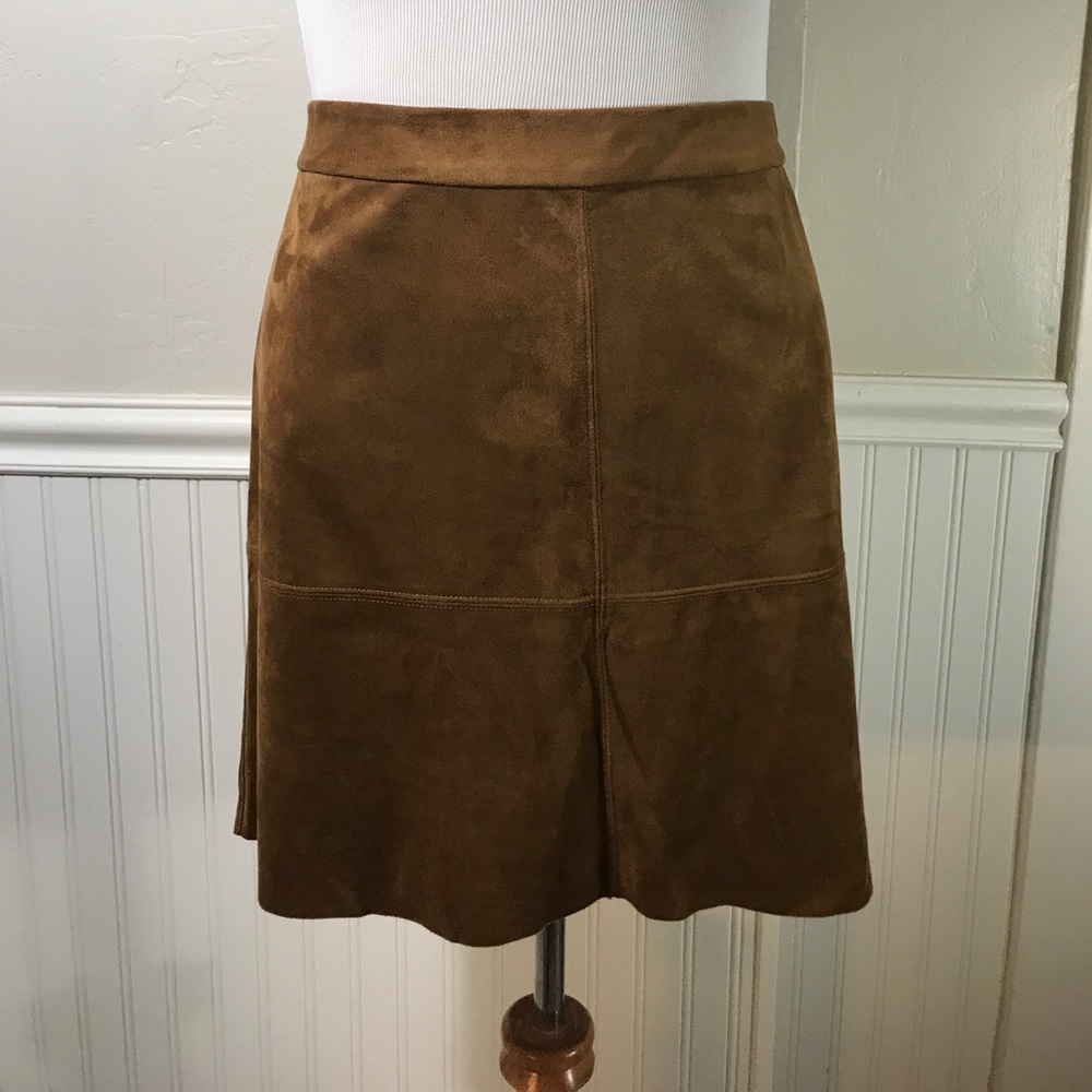 Alfani Brown Vintage Faux-suede Women's Size 14